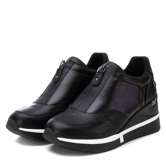 NEW XTI women's trainer sneakers in black - Picture 3 of 5